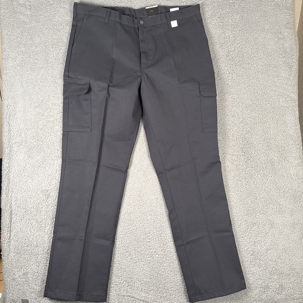 NEW DICKIES INDUSTRIAL CARGO PANTS MENS 42x34 Gray LP600